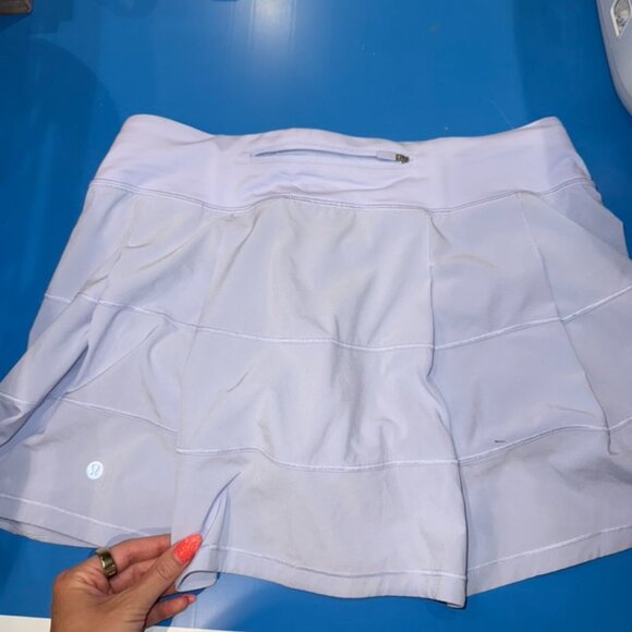 Lululemon Athletica Pace Rival Midi-Rise Pastel Blue Skirt - Picture 4 of 8